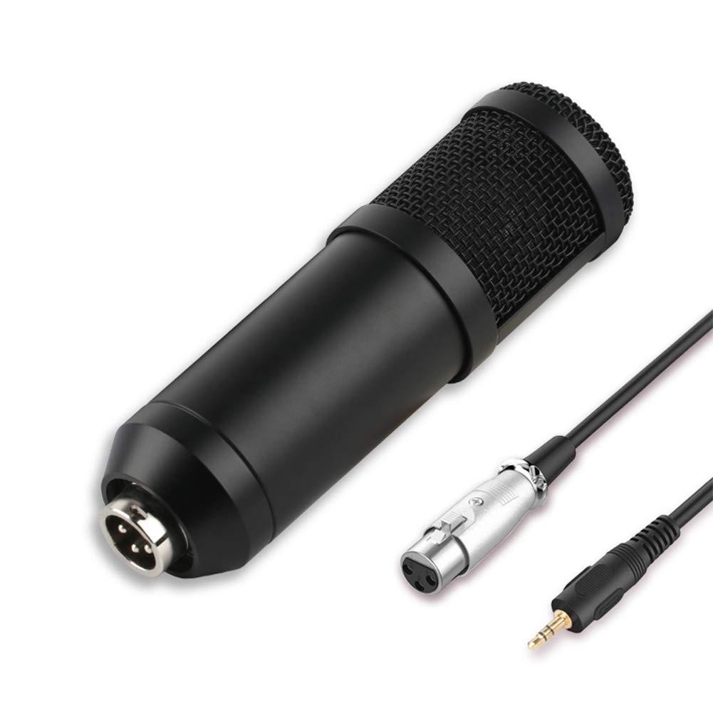 Condenser Microphone for Podcast Studio Webinar, 3.5mm Cardioid Condenser Mic for Android Tablet PC Computer