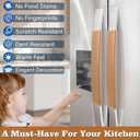 Refrigerator Door Handle Covers, Set of 6, Adjustable Appliance Handle Covers, Keep Your Kitchen Clean, Microwave Oven Stove Dishwasher Handle Protector, Non Slip Fridge Handle Cover (Coffee)