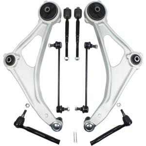 8PCS Front Lower Control Arm Suspension Kit for 2015 2016 2017 2018 Nissan Altima, 2016-2023 Maxima, Front End Kit with Ball Joint Sway Stabilizer Bar End Link Tie Rod K622838 K622839 K750094 K750095