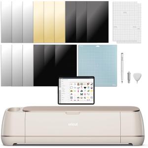 Cricut Maker 4 - Smart Cutting Machine (Seashell), Digital Content Bundle - Includes Images in Design Space App