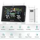 Weather Station Wireless Indoor Outdoor Thermometer: BOZYBO Digital Atomic Clock with Indoor/Outdoor Temp, Temperature Gauge Weather Clock with Calendar and Adjustable Backlight