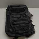 Mil-Tec Unisex Tactical Assault Pack - Rugged Durable Lightweight Ergonomic Versatile Outdoor Camping Hiking Backpack with Adjustable Padded Shoulder Straps & MOLLE Loops, Black, 36L