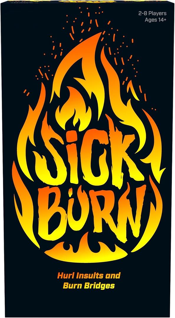 Endless Games Sick Burn Card Game - Combine Words & Phrases to Insult Your Friends - Party Game for 2-8 Players, Ages 14+