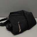 Chase Chic Pickleball Tote Bag for Women,Lightweight Puffer Quilted Pickle Ball Paddle Holder for Gym Sports (Black)