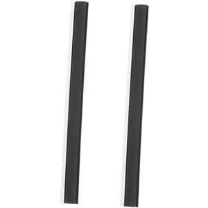 Angoily 2PCS Dustpan Lip Replacement Edge Strip for Dust Pan, Garbage Shovel Soft Pressure Design for Cleaning Floors and Corners Multi-functional Dustpan Lip Protector Insert Black