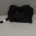 DALIX 14" Small Duffle Bag Two Toned Gym Travel Bag (Black)