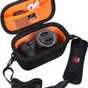 Mchoi Hard EVA Travel Case for Sony Alpha a6000/a6400/a6600/a6100/a5100 Mirrorless Digital Camera, Case Only, New Version, Orange (Black and Orange)