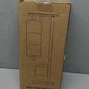 Kitsure Toilet Paper Holder Free Standing  Rustproof Metal Toilet Paper Stand for 4 Rolls with Anti-Slip Base and Shelf for Phone & Small Items, Bathroom Organizers and Storage, Medium, Black (Medium - 1 Pack)