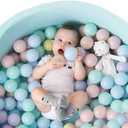 TRENDBOX Ball Pit Balls 100 - Macaron Colors Balls for Ball Pit, Play Tent Baby Playhouse Pool Birthday Party Decoration