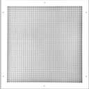 HVAC Premium 20" x 20" Cube Core Eggcrate Return Air Grille - Aluminum Rust Proof - HVAC Vent Duct Cover - White [Outer Dimensions: 21.75 X 21.75], 20 x 20 Duct Opening