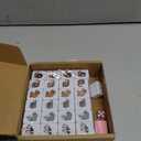 GRACIAS 2 Players Mahjong Block Set, Mahjong Tile Game with 50 Premium Pink Tiles(30mm) Animal and Food Pattern, Portable Mahjongg Set with A Carry Bag