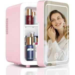 Makeup Fridge for Girl, Light Pink
