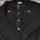 GRACE KARIN Womens Open Front Button Down Long Sleeve Texture Knit Cardigan Sweaters with Pockets (Small, Black)