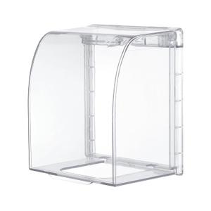 PATIKIL Outlet Cover Box, 4.41 x 3.94 x 2.8 Inch Transparent Plastic Outdoor Outlet Cover Electrical Plug Protector Waterproof for 86 Type Switches, Transparent