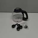 12-Cup Replacement Coffee Carafe Compatible with Mr. Coffee Coffee maker Pot, Replace Part# PLD12 PLD12-RB Series, Black Handle (Classic)