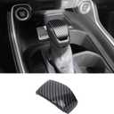 Car Gear Shift Knob Head Cover Trim Compatible with Toyota Grand Highlander 2024 2025 2026,ABS Center Control Shifter Knob Head Protection Cover Interior Accessories 1PCS (Carbon Fiber Pattern)