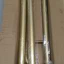ZYRW Gold Curtain Rod, Room Darkening Rods for Windows 28 to 48 Inches(2.3-4Ft), Wrap Around Curtain Rods, Heavy Duty Blackout Drapery, Modern Decorative Window Treatment Rod, Gold