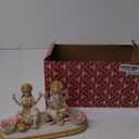 Ganesha Laxmi Statue Indian God - 5.3H Marble Finish Indian Idol Lakshmi Ganesh Statue w/LED Diyas Diwali Gifts Diwali Decor Home Office Puja Item Hindu Altar Mandir Temple Pooja Murti