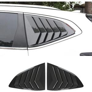 Kurtz Rear Side Window Louvers for Honda CRV CR-V 2017 2018 2019 2020 2021 2022 Air Vent Scoop Shades Cover Blinds Trim Sport Accessories ABS Carbon Fiber 2PCS