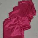 4 Pack Hot Pink Satin Tablecloth, 58 x 102 Inches Polyester Tablecloths Rectangular Tablecloths Wrinkle Resistant Table Cloth Dining Table Cover Smooth Fabric Tablecloth