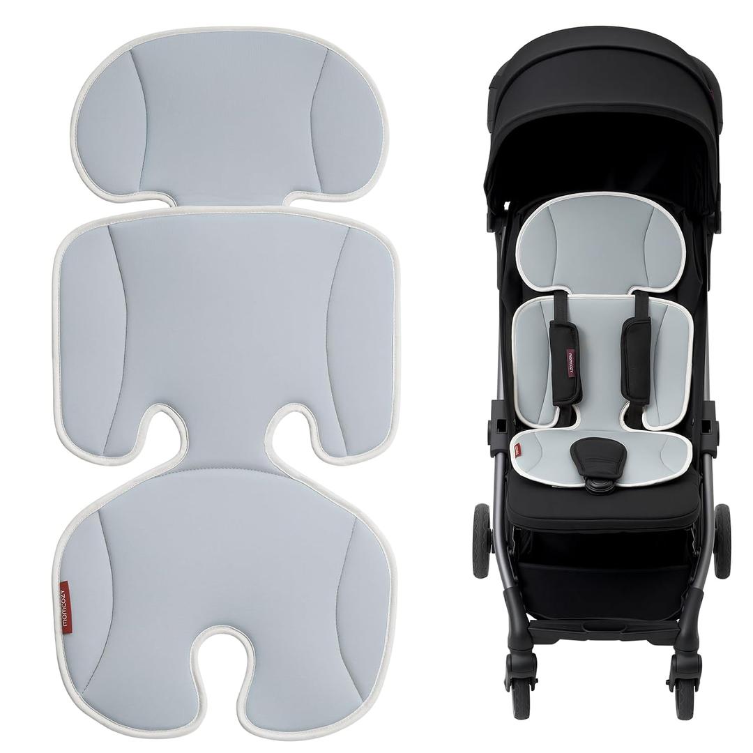 Momcozy Stroller Cooling Pad | Detachable 2-Piece Cooling Cushion | Universal Soft Cooler Pad, Breathable & Adjustable Car Seat Liner | Fits Strollers, Car Seat, Swing, High Chair, Bassinet