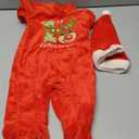 Shejingb Baby Girl Christmas Outfit Newborn Gingerbread Romper Dress Fleece Princess Christmas Dresses Fall Winter Clothes, 3-6 m