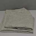 MIULEE Spring Farmhouse Short Curtains 36 Inch Length Half Window Curtain Semi Sheer Linen Drapes for Kitchen Bathroom Basement Cafe Small Window, Rod Pocket Tier Curtains 2 Panels W26XL36, Sage