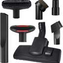 Alrens 7PCS Vacuum Attachments & Brushes for Miele Vacuums - Hardwood Floor Brush Attachment with Wheels for Low-Pile Carpets and All Smooth Floors, Compatible with C1 C2 C3, S2 S4 S5 S6 S8 Series