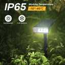 Consciot Solar Lights Outdoor, 6500K Daylight Solar Spotlights, Waterproof Landscape Lighting for Yard, Garden, Tree, Pathway, House, Patio, Outdoor Decor, 4 Pack