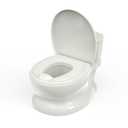 Realistic Potty Training Toilet - Flushing Sounds, Wipes Storage, Disposable Liners, Easy to Clean for Toddler Boys and Girls, White
