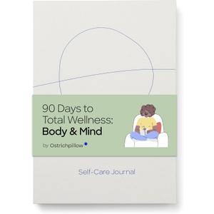 Ostrichpillow Self Care Journal Journal for Men Women  3-Month Undated Wellness Planner, Daily Reflections & Habits, Monthly Check-In, Eco-Friendly FSC Certified, A5 Format, Life-Changing Mind & Body Tracker