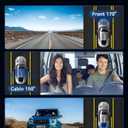 Dash Cam Front Rear with 3 Channel, 4K Full UHD Car Camera, 5GHz WiFi & App Control, Free 32GB Card Included, Dash Camera for Cars with IR Night Vision, 24 Parking Mode, Loop Recording, G-Sensor
