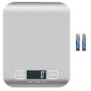 Digital Shipping Scale,Stainless Steel Panel, Accurate 5kg/1g Portable Postal Scale for Packages, Small Business,Kitchen, Food, Handmade, Liquids, and Boutique (Silver)