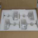 4 Pcs Ribbed Coupe Glasses, 10 oz Vintage Coupe Glass Set, Unique Martini Glass, Classic Cocktail Galssware, Bar Drinking Glasses Set Pefect for Cocktail, Wine, Champagne & Gift