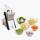 Zakarian by Dash Safe Slice Mandoline for Vegetables, Meal Prep & More with 30+ Presets & Thickness Adjuster - Black