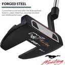 PGF Mustang Forged Blade & Mallet Plumbers Neck Putter [Black] [Length:33"-34"-35"] Crafted with Precision