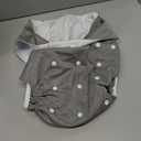 Adult Cloth Diaper Cover Nappy Reusable Washable Adjustable for Disability Incontinence Person (Grey)
