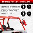 CNC Aluminum UTV Fire Extinguisher Mount Kit, Adjustable Roll Bar Fire Extinguisher Bracket Quick Release Compatible with UTV Polaris RZR SXS Ranger ATV Fit on 1.5"/1.65"/1.75"/1.85"/2"