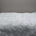 Merelax Soft Modern Indoor Shaggy Area Rug for Bedroom Livingroom Dorm Kids Room Home Decorative, Non-Slip Plush Fluffy Furry Fur Rugs Comfy Nursery Accent Floor Carpet 4x5.9 Feet, Baby Blue