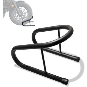 WOWTK 6.5" Removable Dirt Bike Wheel Chock w/Mount Kit,6 1/2 in. wide Motorcycle Trailer Locking Wheel Chock Tire Holder,Black