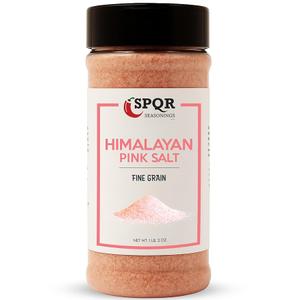 Himalayan Pink Salt Fine Grain XL 1.2 lb. Bottle Nutrient and Mineral Dense Salt Crystals by SPQR Seasonings, Best By 6/9/29