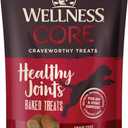 Wellness CORE Healthy Joints Crunchy Dog Treats (Previously Marrow Roasts), Natural Grain-Free Treats, Made with Real Meat, No Artificial Flavors (Beef, 8-Ounce Bag) (EXP 11/01/24)
