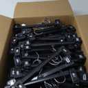 NORTHERN BROTHERS Pants Hangers, 50 Pack of Skirt Hangers with Clips Black Pant Hangers for Pants Bulk Shorts Coats Jeans Trousers Hangers Heavy Duty for Men Women Closet Organization