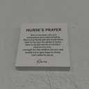 Nurse's Prayer Decor Nursing Graduation Gift Nurse Decorations Home Office Wood Sign for Desk Table Shelf 5 x 5 Inches