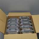 M MCIRCO 10-Pack,22 Oz Glass Meal Prep Containers, Glass Food Storage Containers with lids, Lunch Containers, Microwave, Oven, Freezer and Dishwasher (Gray)