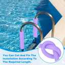 PATIKIL 2 Pcs Pipe Insulation Foam Tube, Heat Preservation Foam Pipe Tubing Covers 3/8" (10mm) ID x 3.3FT x 13/16" OD for Handle Heat Water Pipe Freeze Protection, Purple