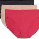 Warner's Women's Blissful Benefits Dig-Free Comfort Waistband Microfiber Hi-Cut 3-Pack, XL