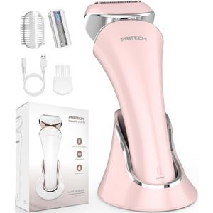 Electric Shaver Women Rechargeable Razor Ladies Shaver,Lady Razor for Legs,Arm,Underarm,Bikini,USB Rechargeable Razor Wet&Dry Cordless for Woman (Pink)