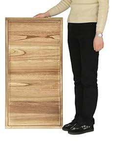 Gurfuy 40"x20" Extra Large Long Rectangle Ottoman Table Tray - Rustic Wooden Nature Serving Tray for Farmhouse Decorative Oversized Coffee Table Trays Living Room Kitchen Counter Breakfast