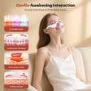 5-in-1 Smart Eye Massager Glasses - Red Light Therapy with Microcurrent, Heat & Vibration, for Eye Bags Dark Circles Puffiness Wrinkles Fine Lines Eye Strain Gift for Women & Men